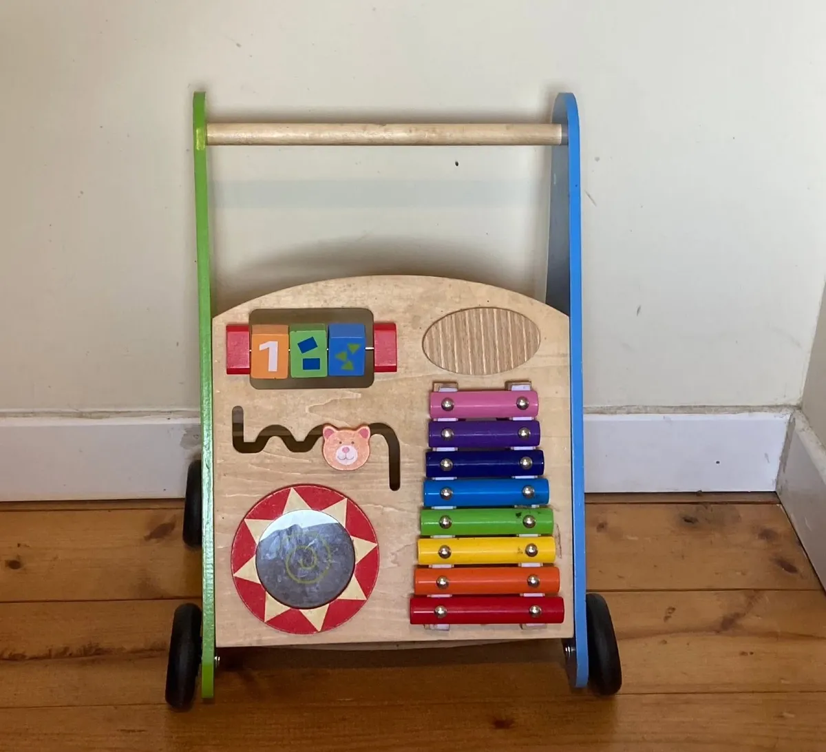 Squirrel Play Wooden Baby Walker – Great Condition - Image 1