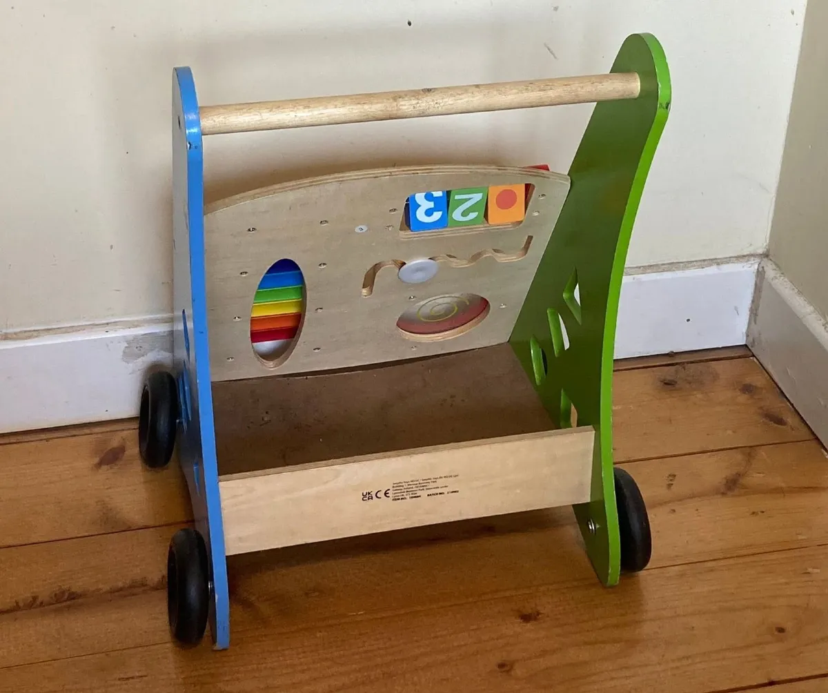 Squirrel Play Wooden Baby Walker – Great Condition - Image 2