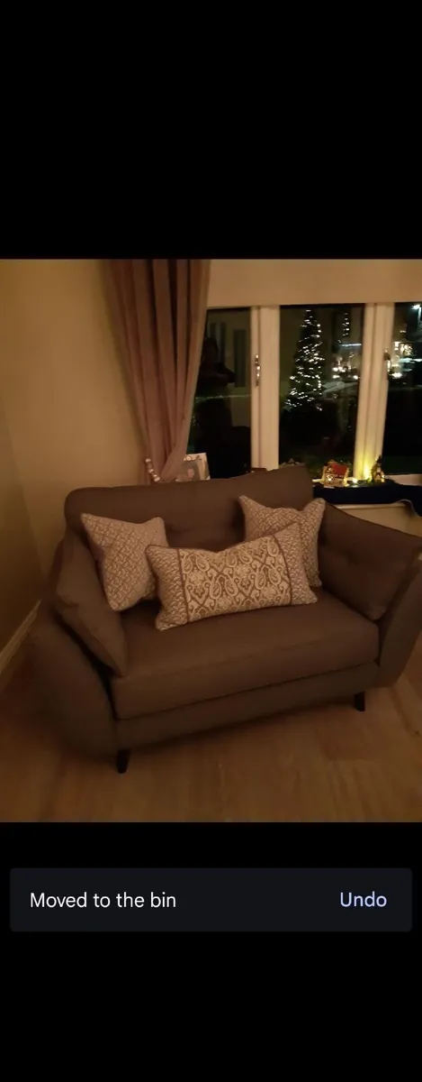 French Connection Zinc Cuddle Sofa Grey - Image 3