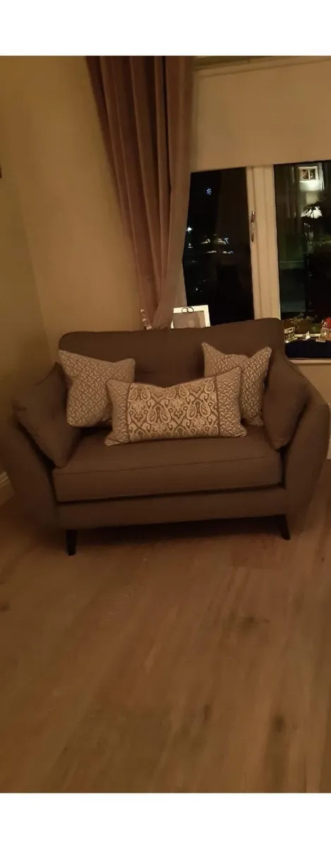 French Connection Zinc Cuddle Sofa Grey - Image 4