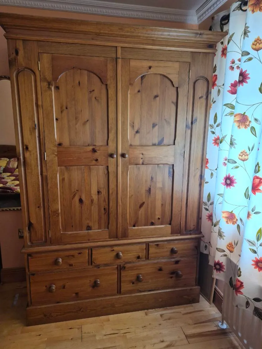 Solid Pind Double Wardrobe - Image 1