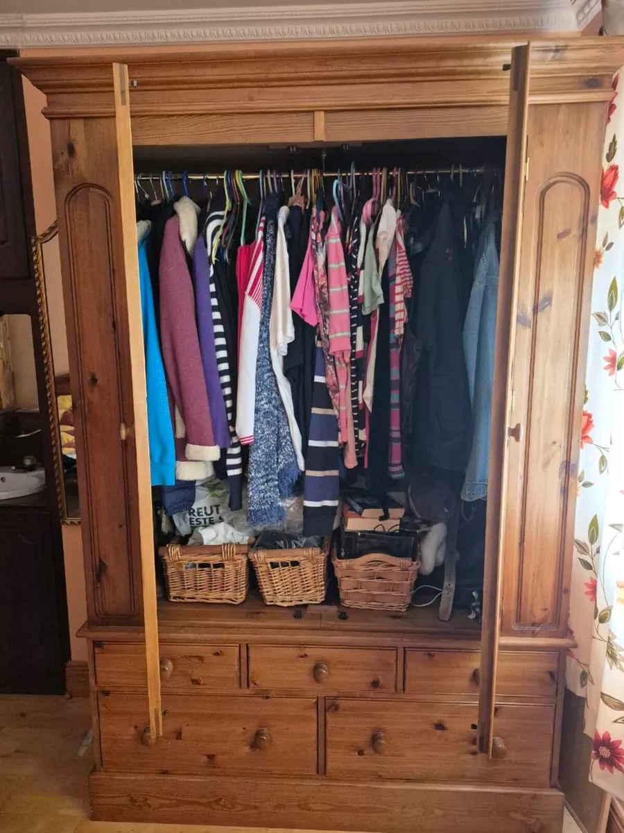 Solid Pind Double Wardrobe - Image 2