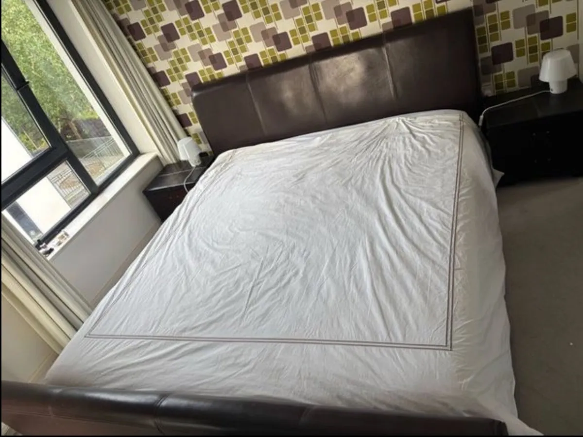 Ex Caseys - Magnificent Leather 6Ft SuperKing Bed - Image 2