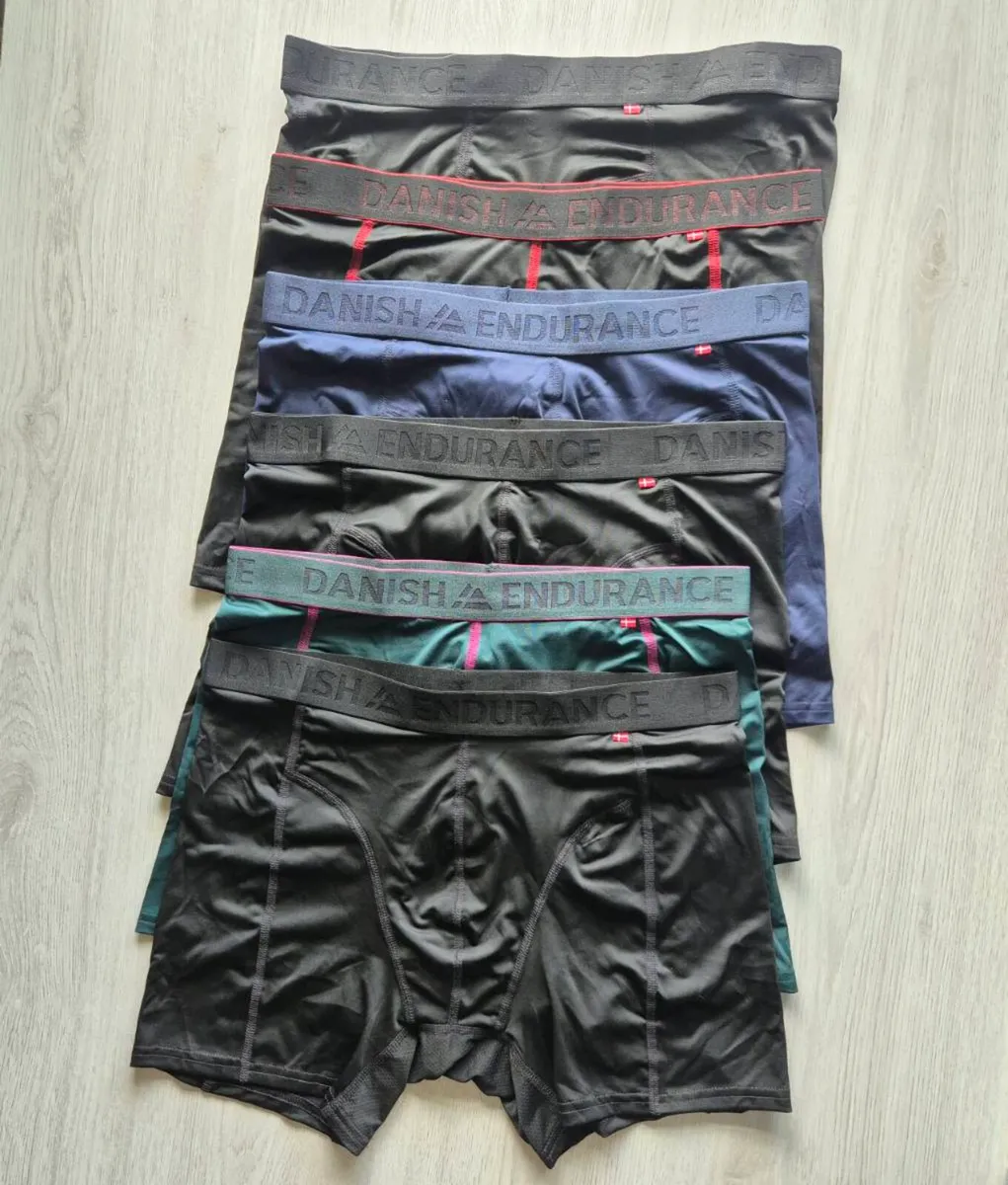 Danish Endurance, 6x Sports Trunks, Size L, New - Image 2