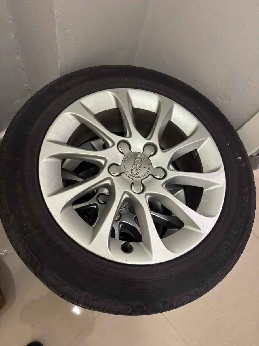 Audi A3 16” alloys with used tyres - Image 4