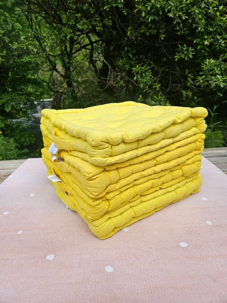 4 100% Cotton Stacking Cushions - Delivered - Image 2
