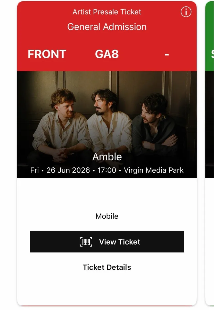 One Front Standing Amble Ticket Cork - Image 2