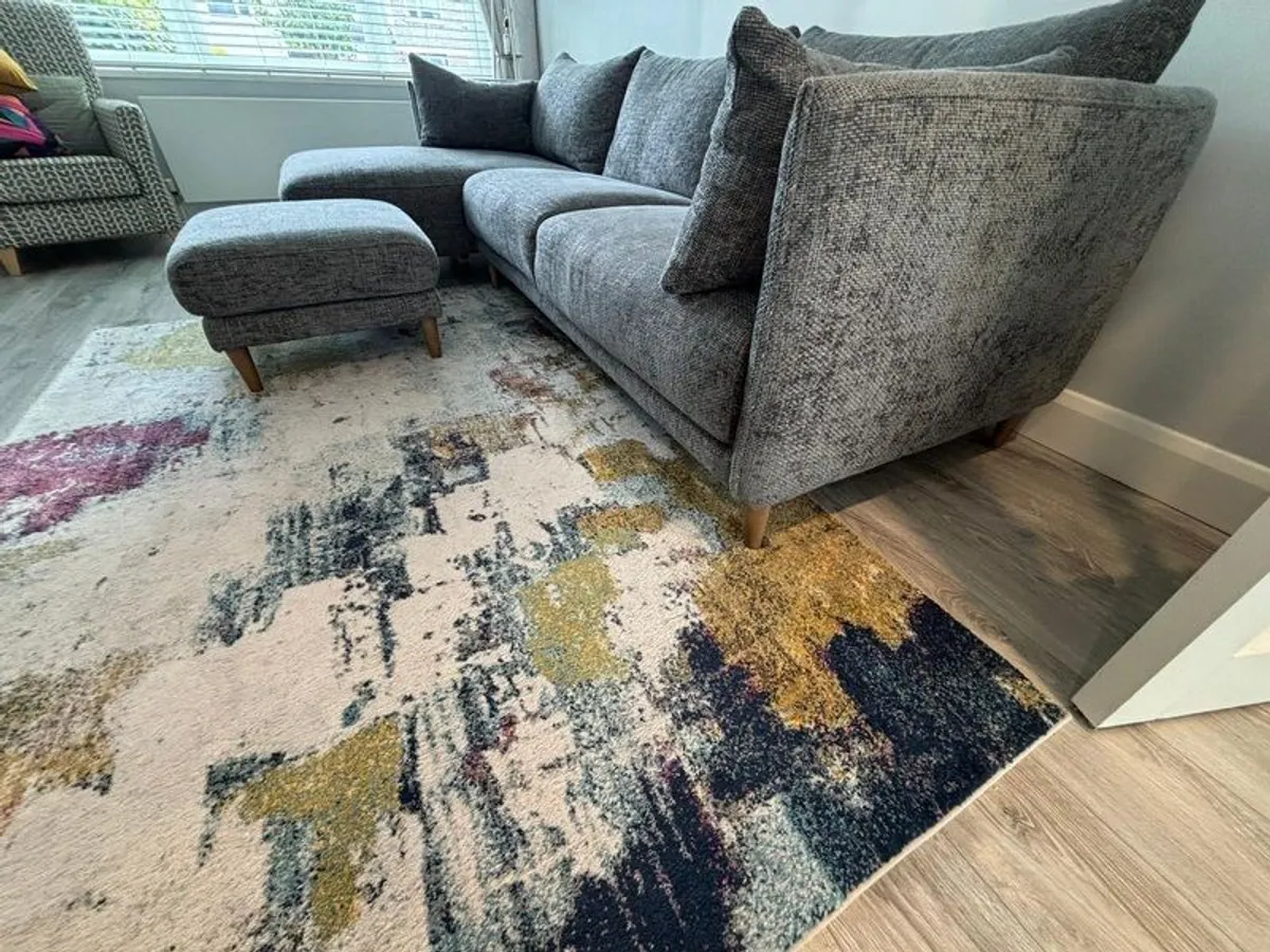 Corner Sofa Right hand and foot stool - Image 2