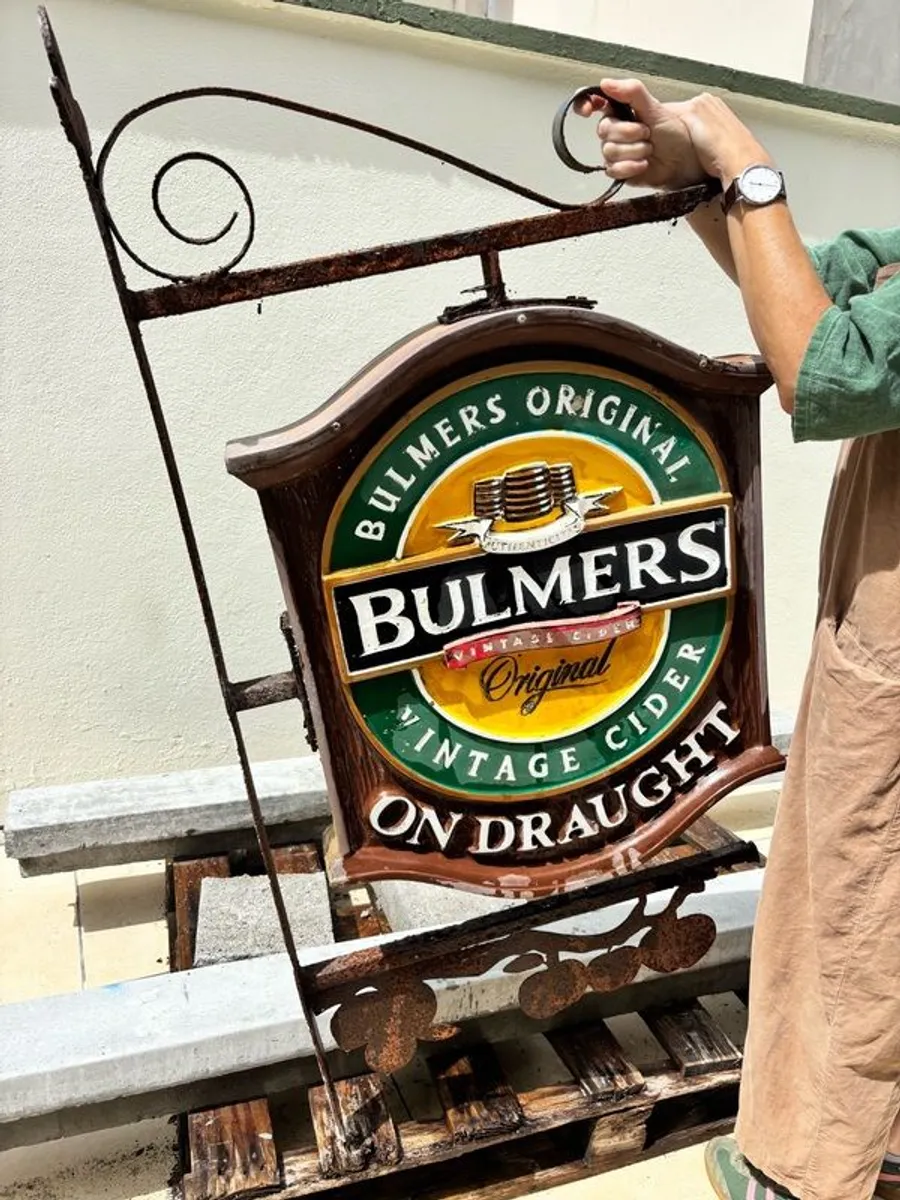 Original Bulmers Vintage Cider hanging pub sign - Image 2