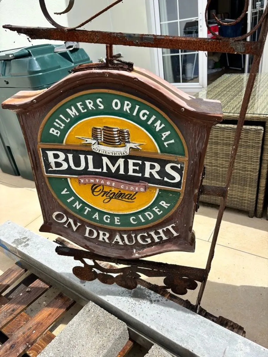 Original Bulmers Vintage Cider hanging pub sign - Image 3