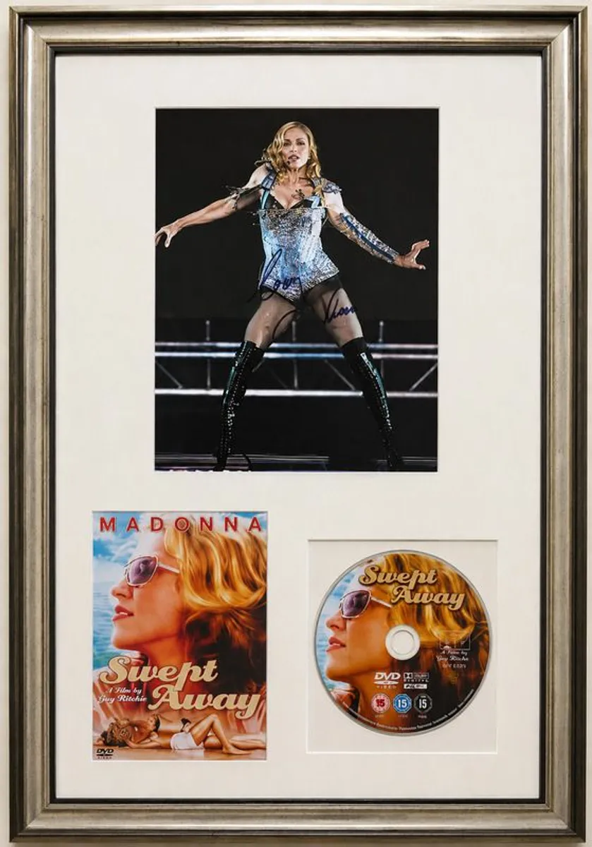 Madonna Framed Signed Photograph