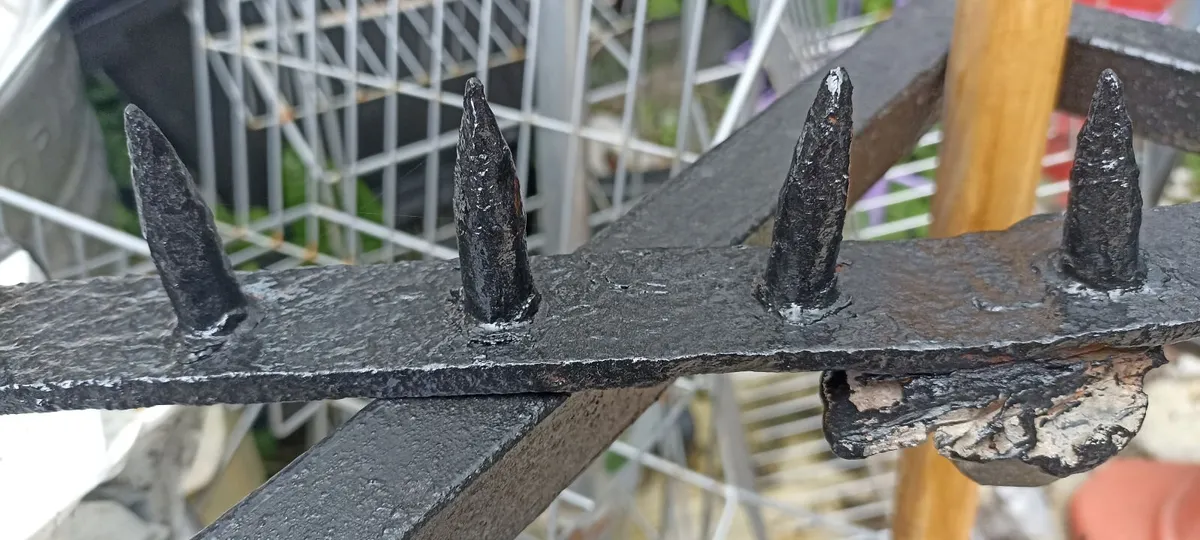 Old  Steel Window  sill or Wall Spikes - Image 3