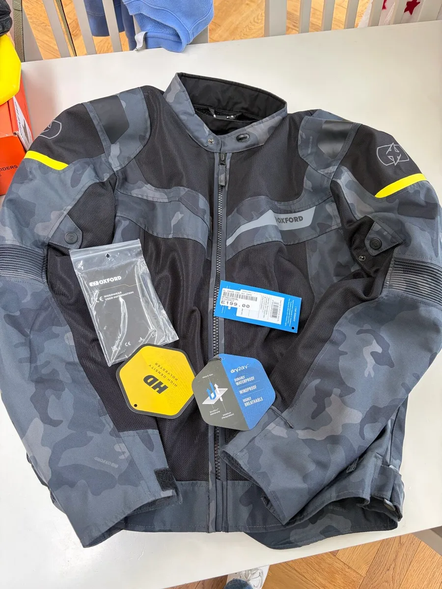 Oxford Dakar Dry2Dry motorbike jacket XL - Image 1