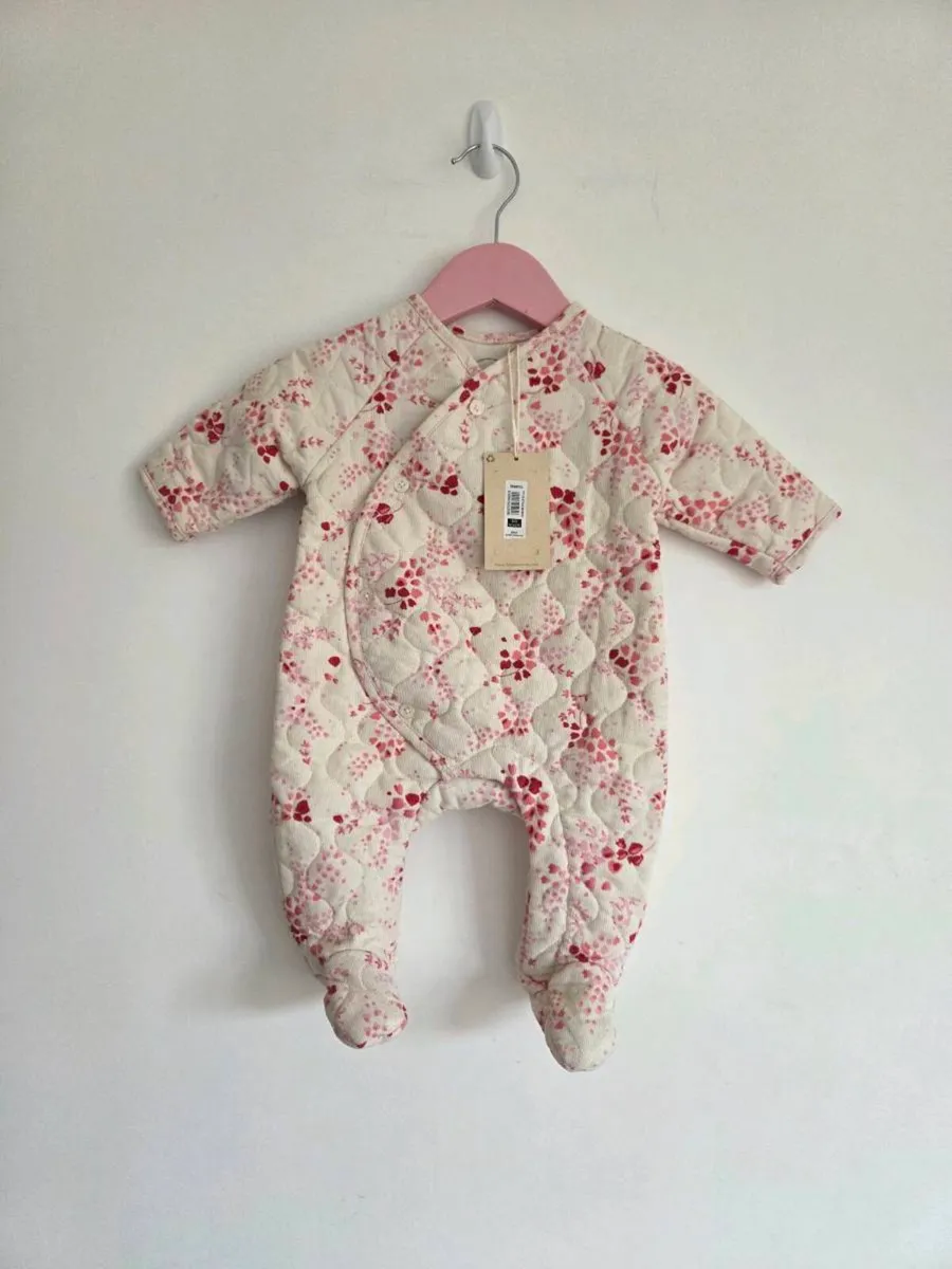 Leigh Tucker Willow Print Cord Pramsuit - Newborn - Image 1