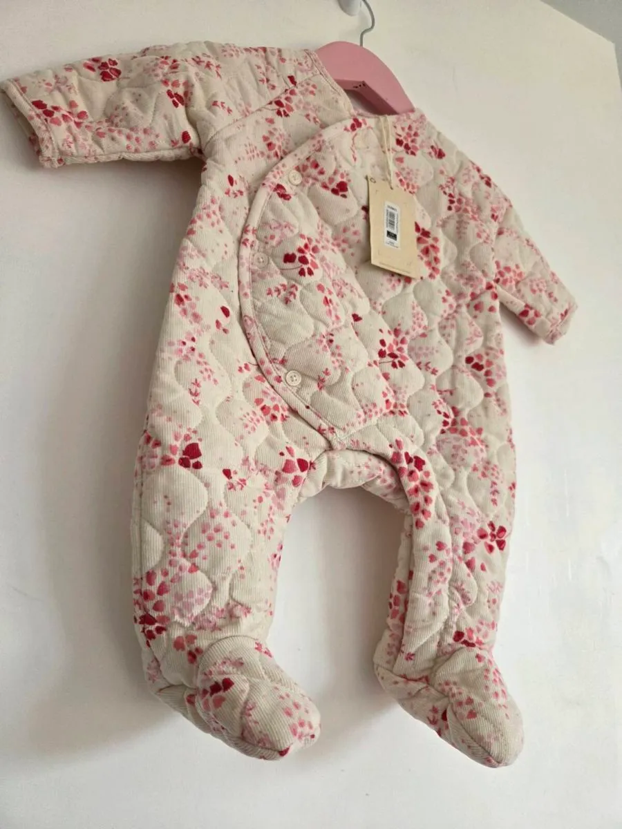 Leigh Tucker Willow Print Cord Pramsuit - Newborn - Image 2