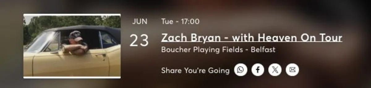 Zach Bryan - with Heaven On Tour