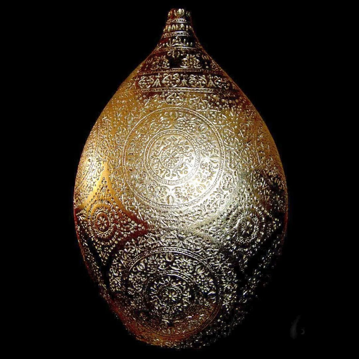 Vintage Harrods Etched Teardrop Vase - Image 1