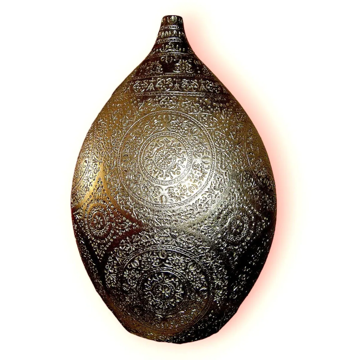 Vintage Harrods Etched Teardrop Vase - Image 2
