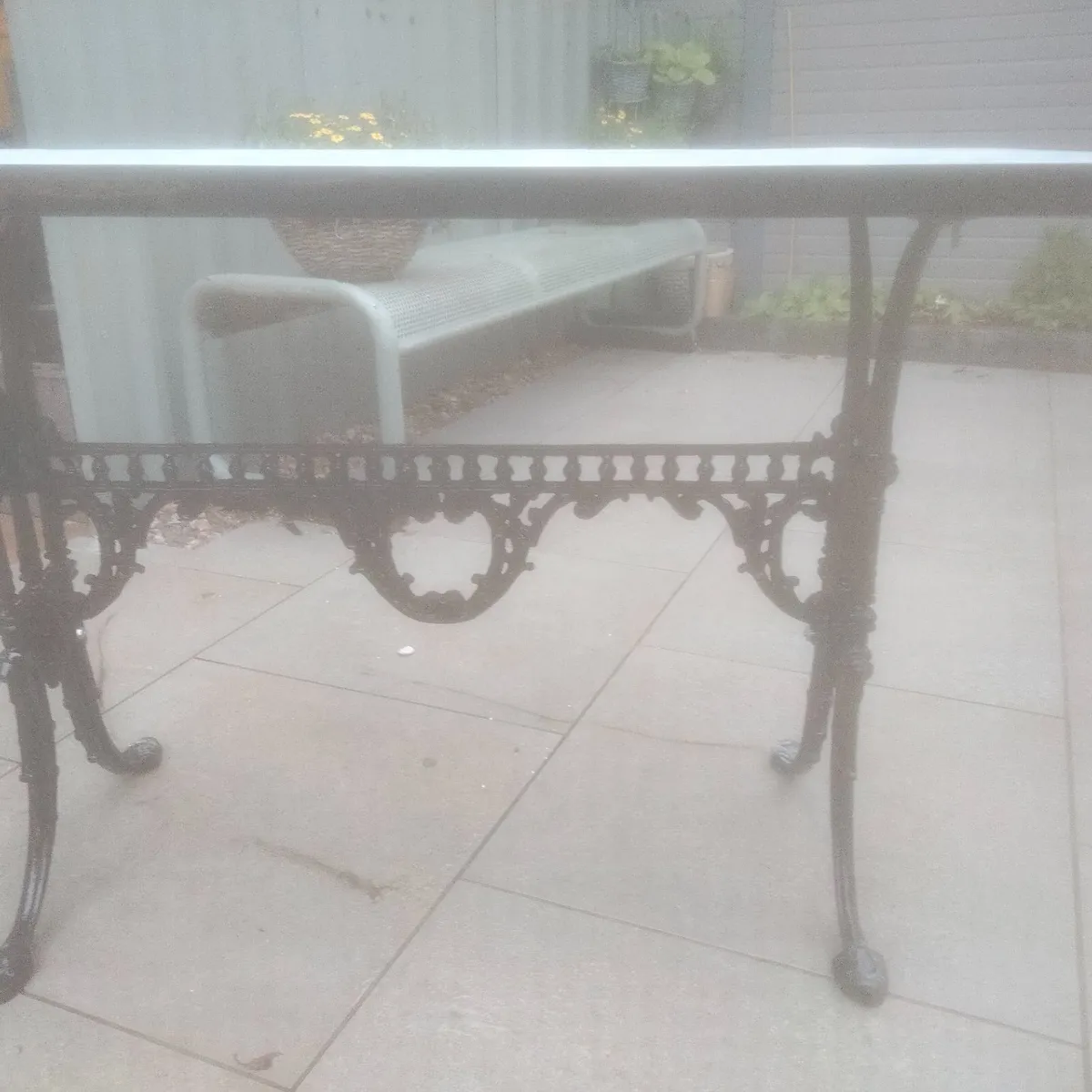 Cast Iron Patio Garden  Table - Image 3