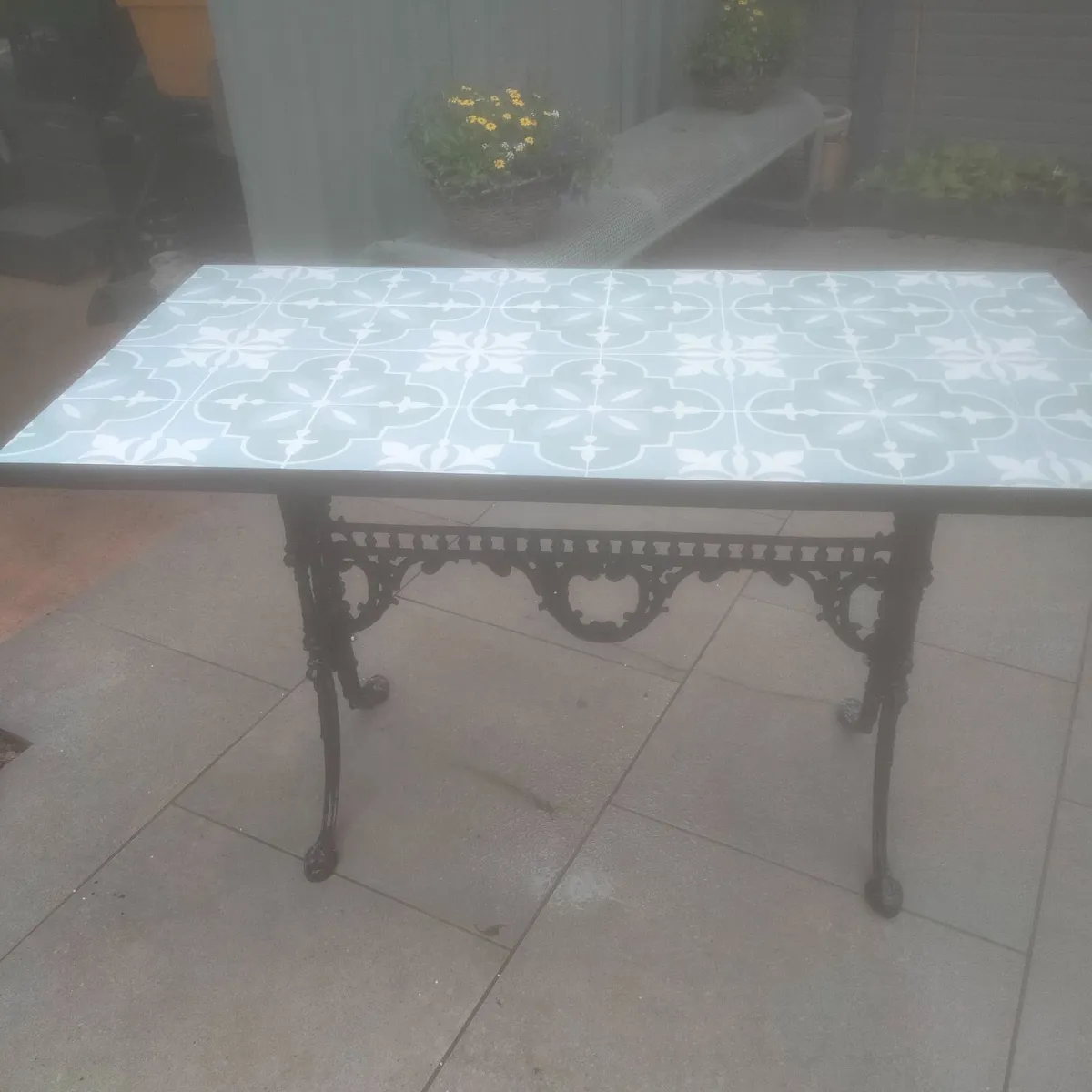 Cast Iron Patio Garden  Table - Image 1