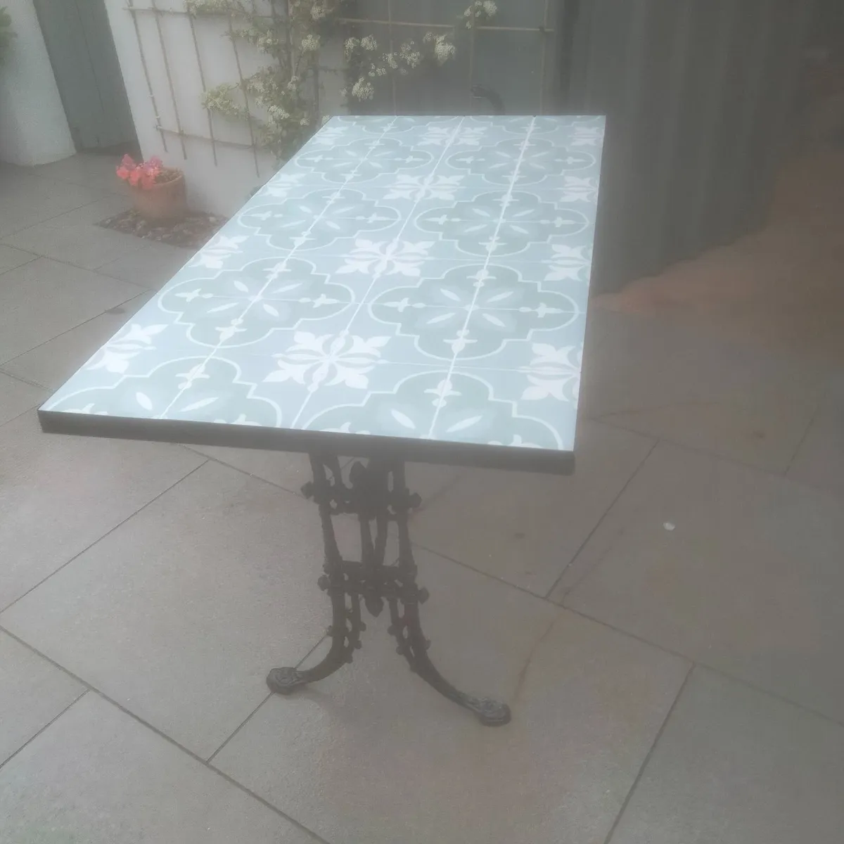 Cast Iron Patio Garden  Table - Image 2