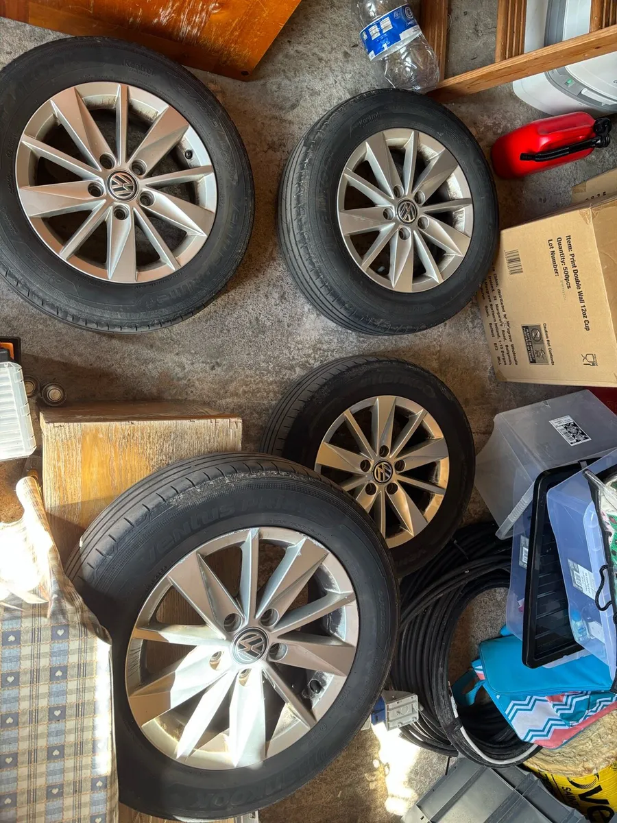 VW ALLOYS AND WHEELS FOR SALE 16INCH - Image 1