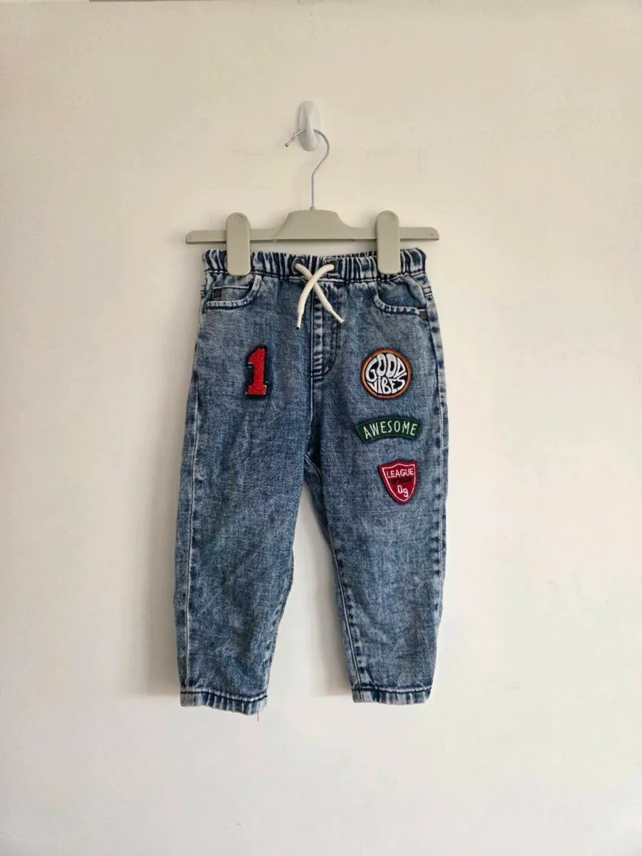 Next Baby/Toddler Patched Jeans (18-24m) - Image 1
