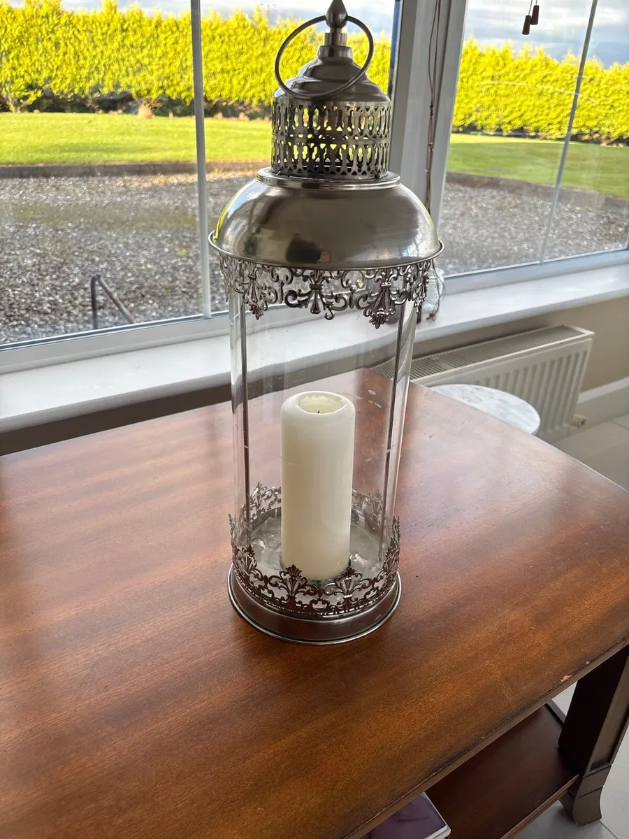 Glass candle lantern - Image 1
