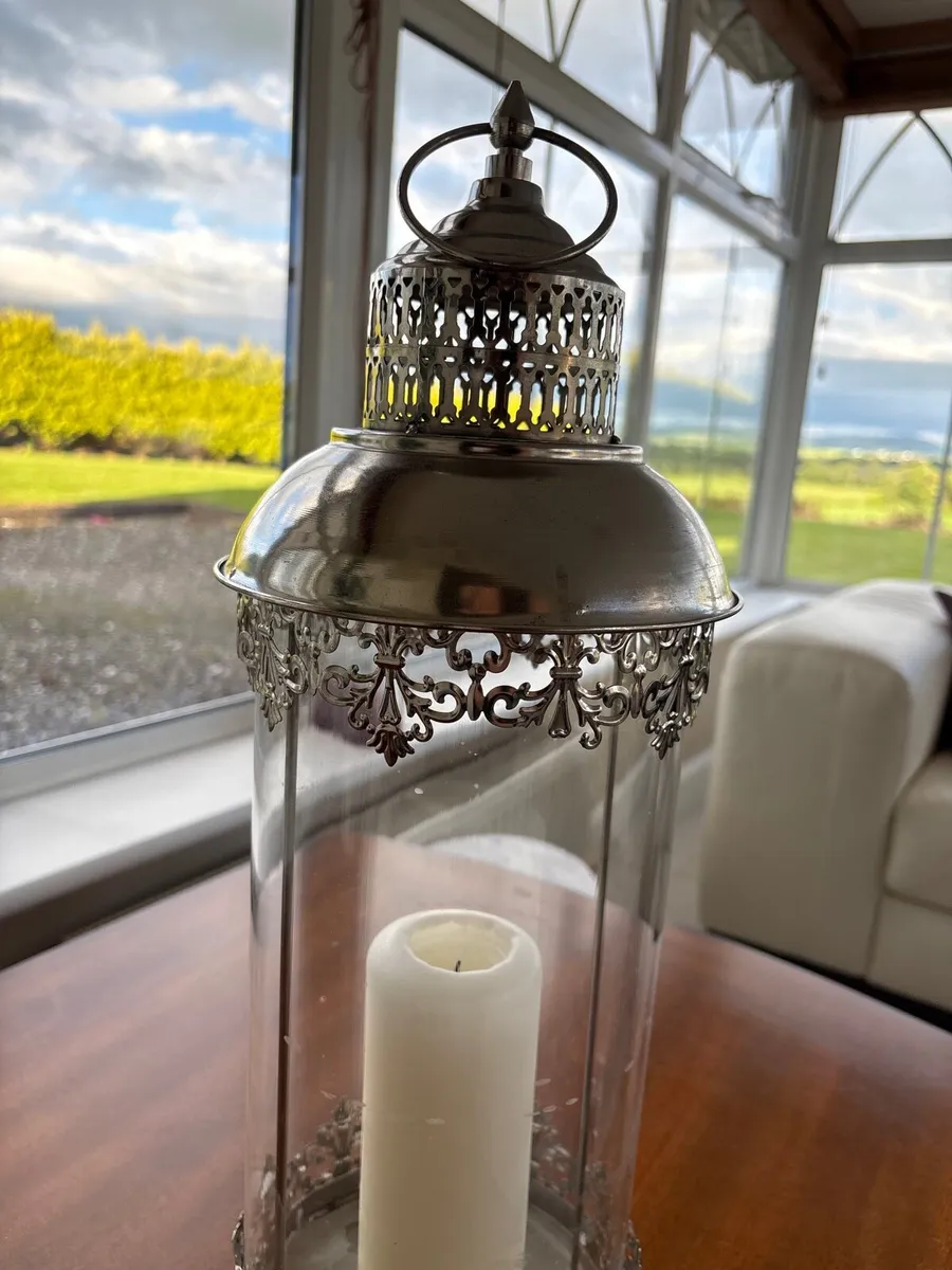Glass candle lantern - Image 2