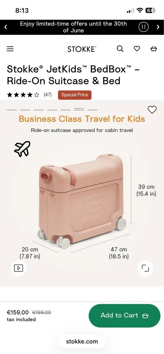 Kids Travel BedBox Stokke x2 - Image 2