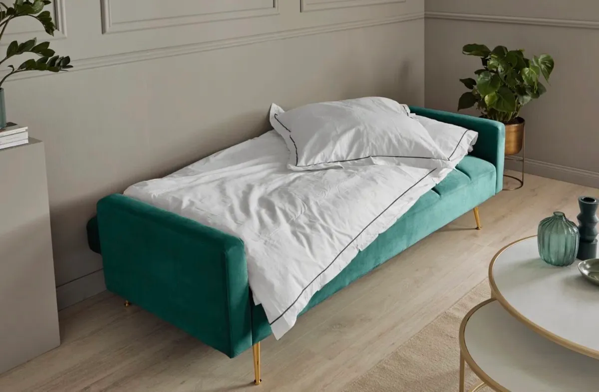 ✨ Brand New Velvet Sofa Bed – Never Used ✨ - Image 3