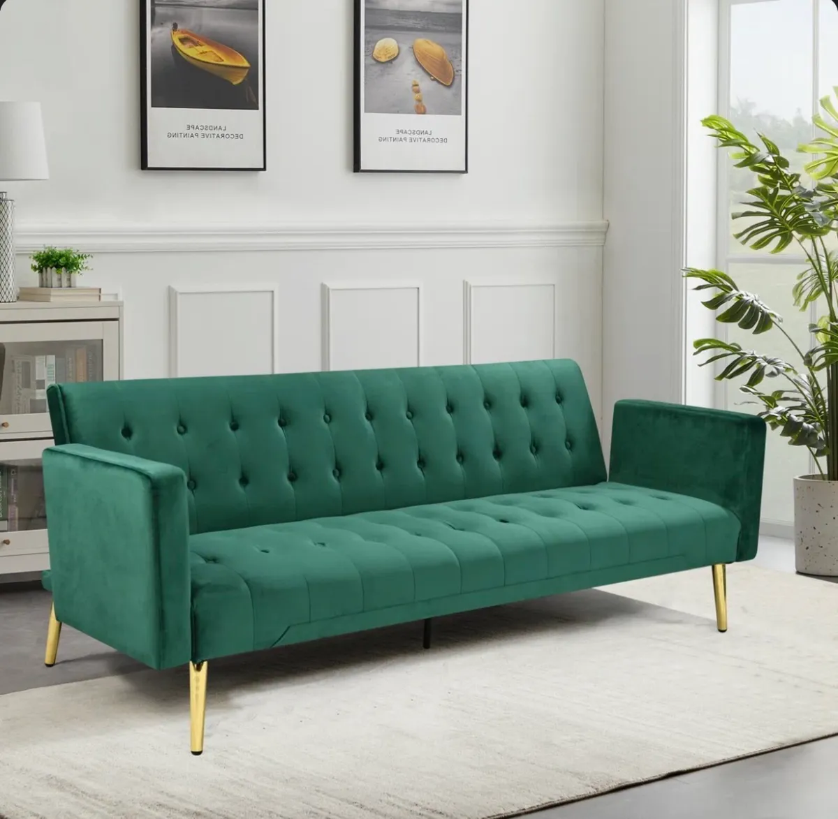 ✨ Brand New Velvet Sofa Bed – Never Used ✨ - Image 4