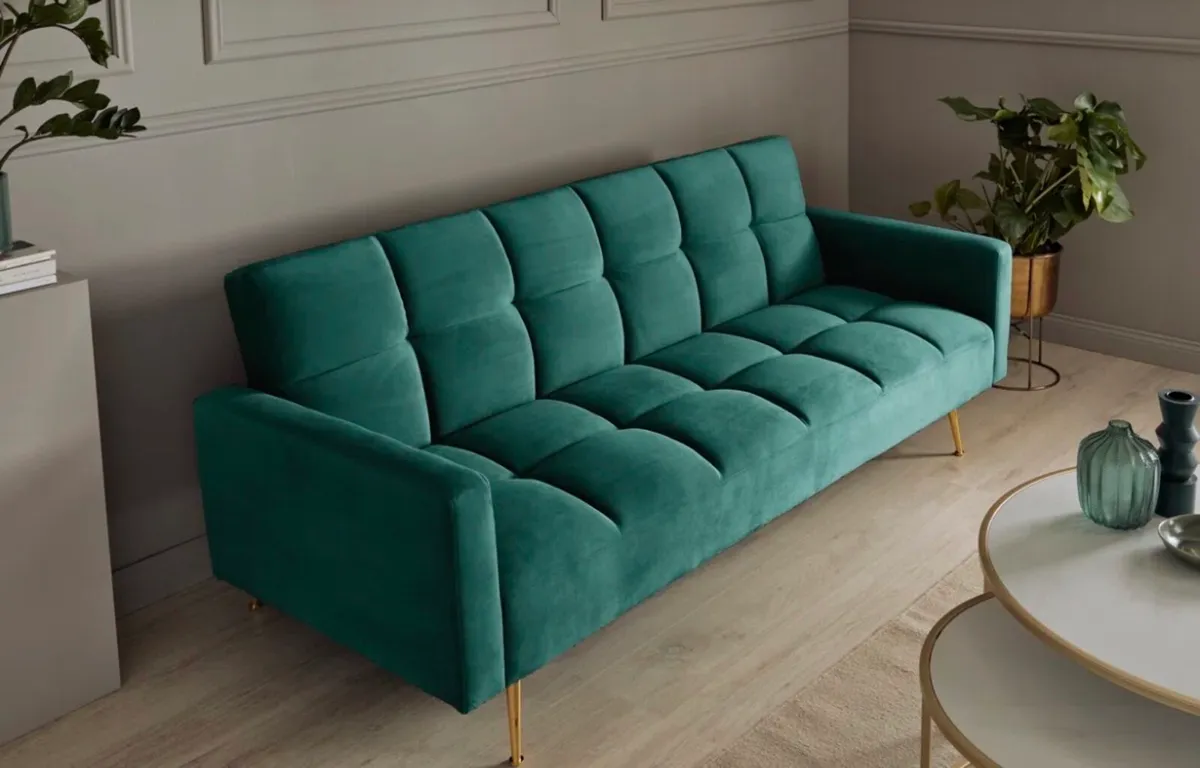 ✨ Brand New Velvet Sofa Bed – Never Used ✨ - Image 1