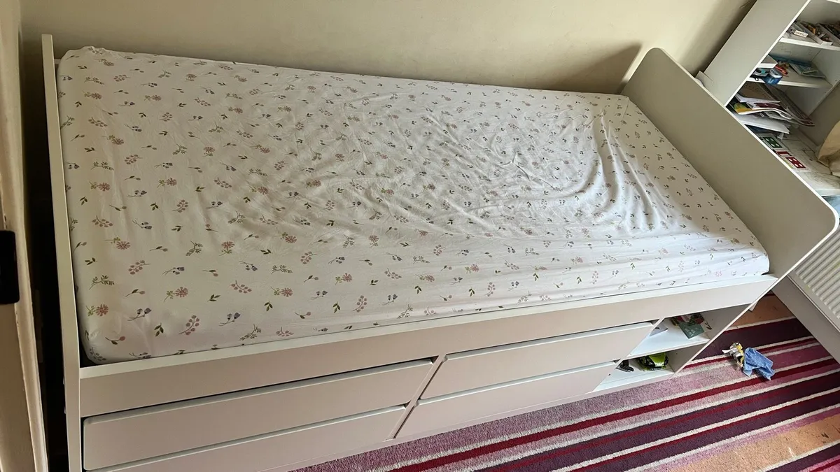 IKEA SLAKT Single bed Frame + IKEA AFJALL Mattress - Image 2