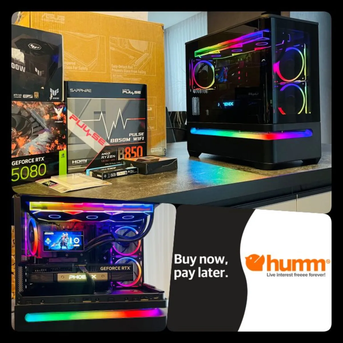 PC Ryzen Gaming 7 9800X3D, RTX 5080, 32GB DDR5 - Image 1
