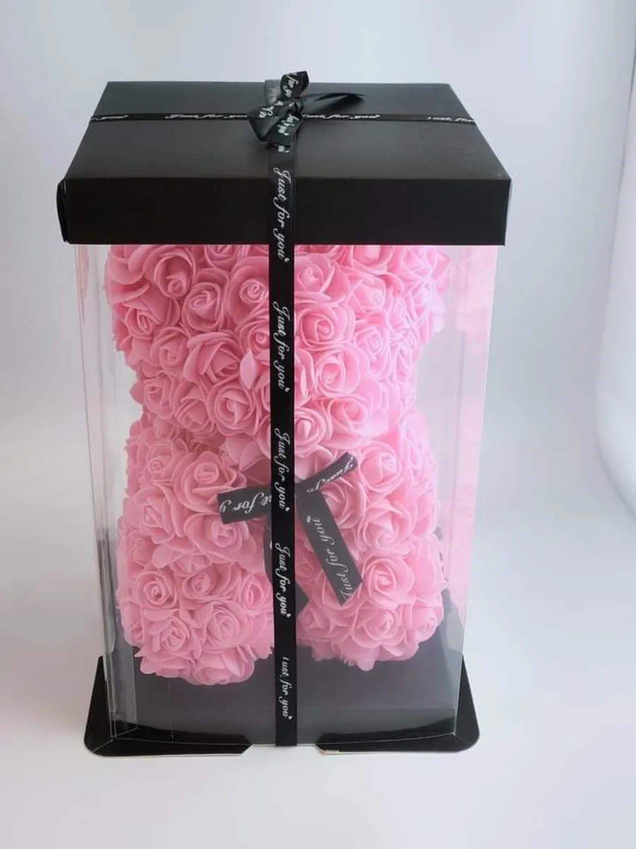 Rose teddy bear 25 cm free packaging - Image 2