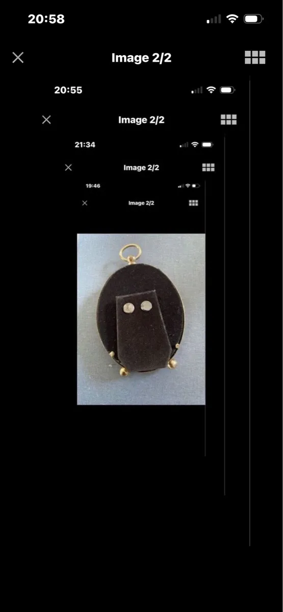 Vintage Solid Brass photo Frame - Image 2