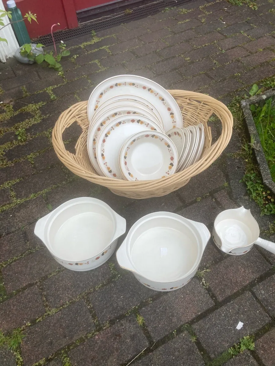 Arklow autumn leaves pattern part dinner set - Image 1