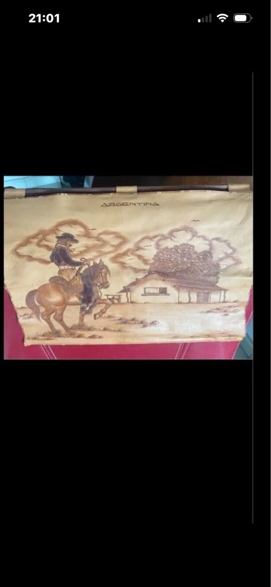 Argentina Leather Wall Art - Image 1