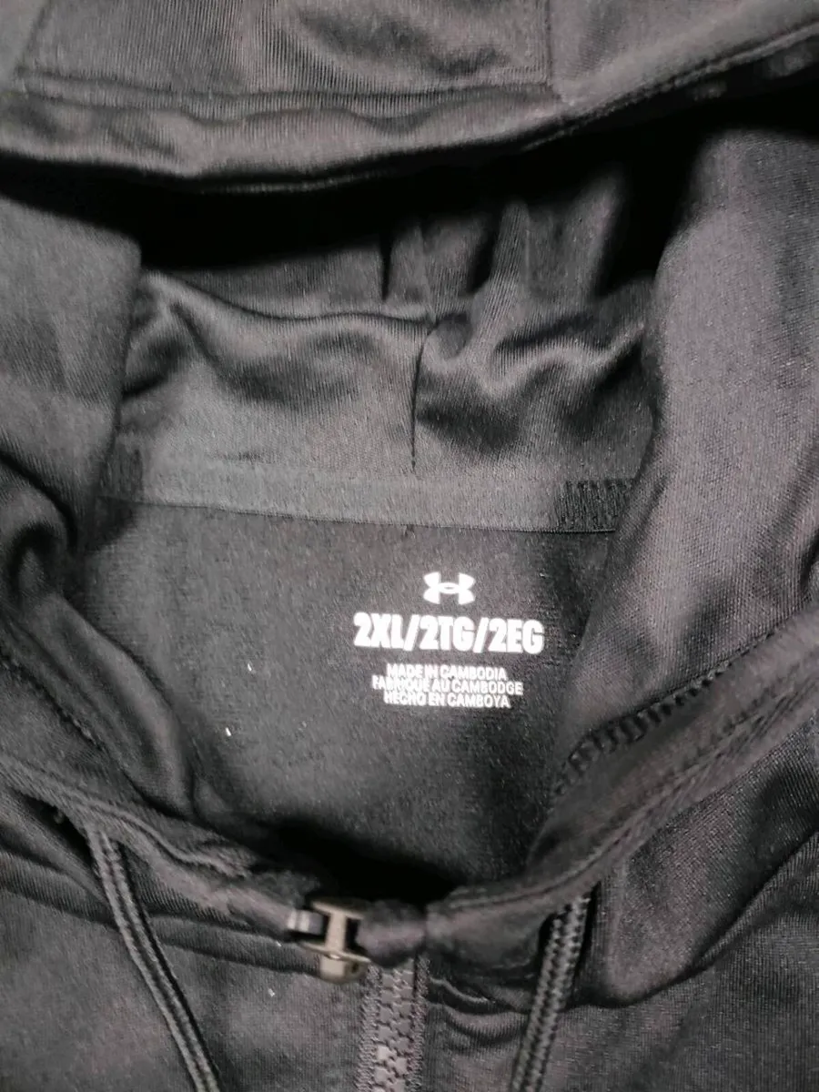 Under Armour Full Zip Hoodie Jacket Mens XXL - Image 4
