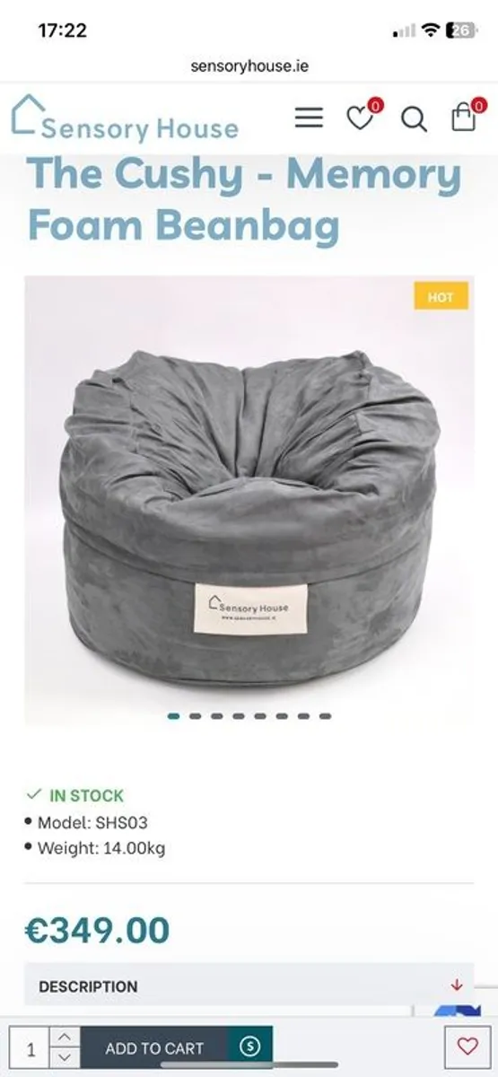 Sensory beanbag - Image 1