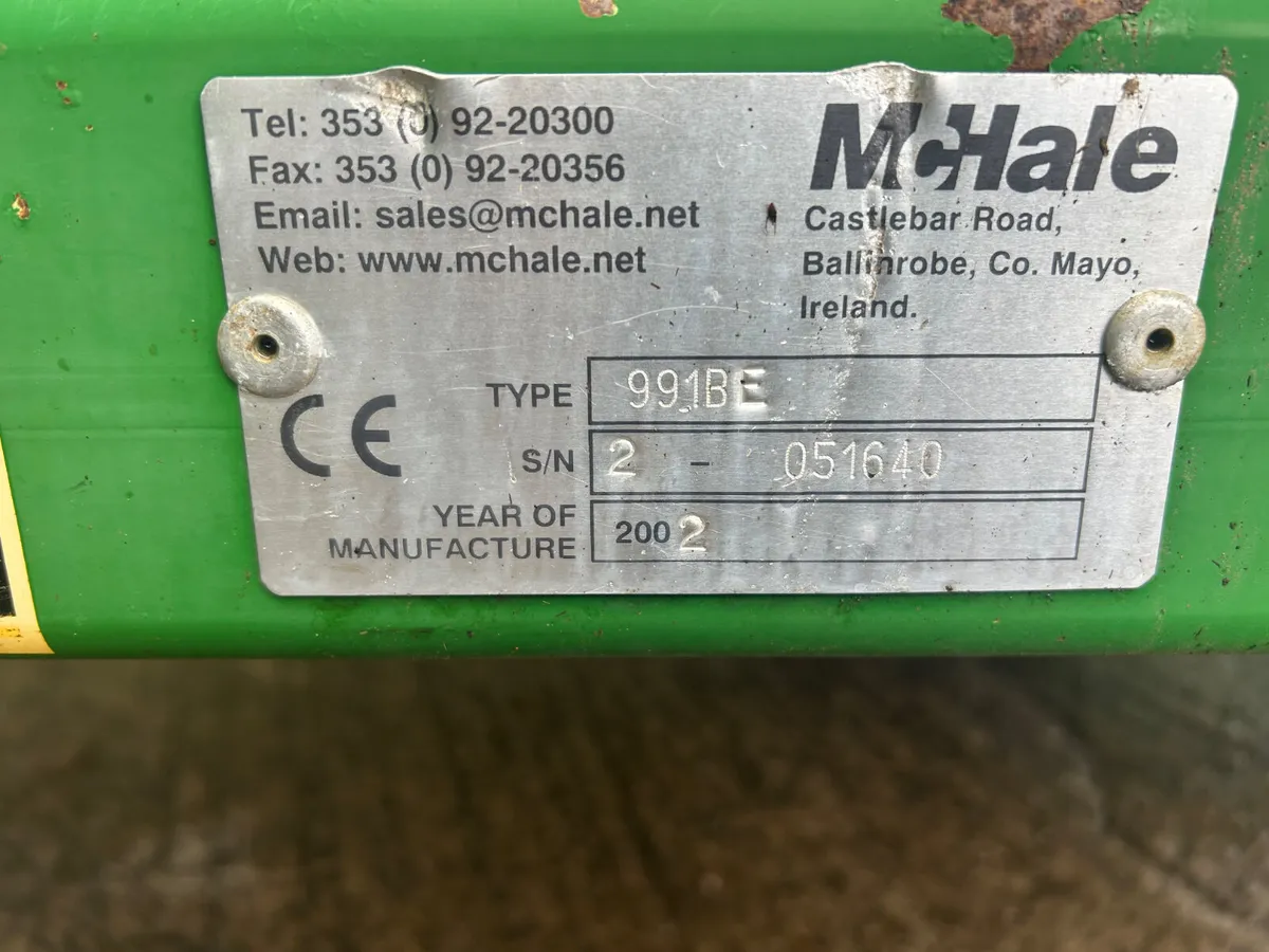 Mchale 991BE bale wrapper - Image 2