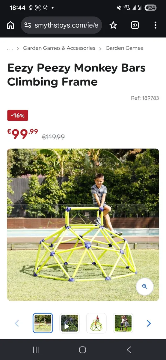 Eezy Peezy Climbing frame Smyths - Image 4