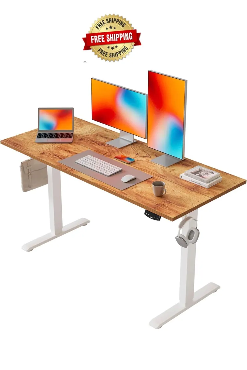 Electric Standing Desk, 120 x 60 cm Height Adjusta - Image 1