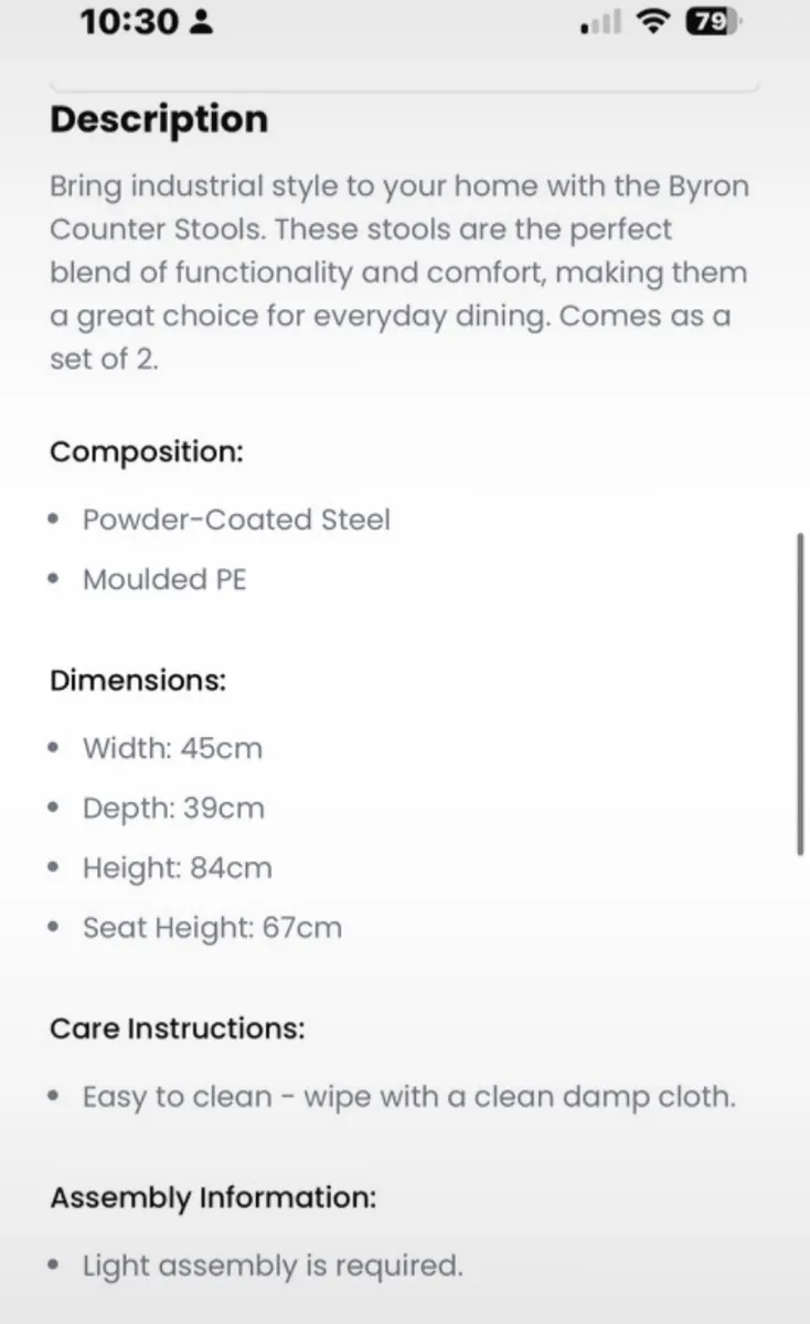 Meadow&Byrne island stools - Image 3