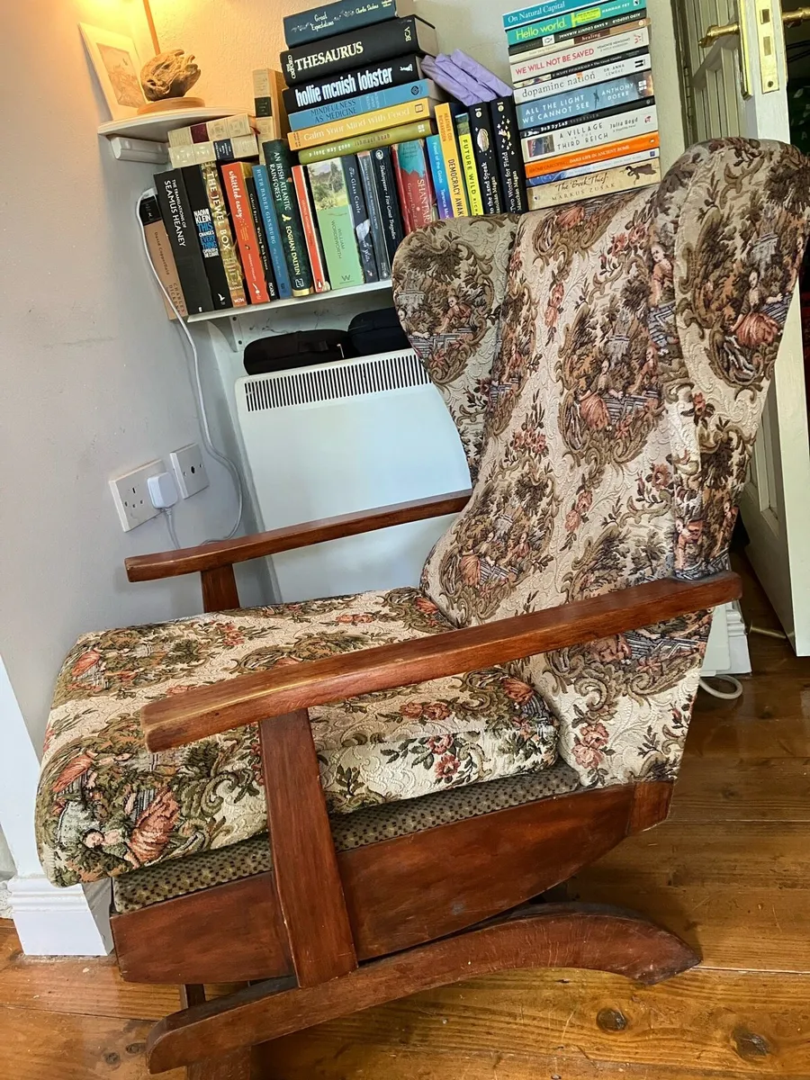 Old Irish rocking chair (spring mounted) - Image 2