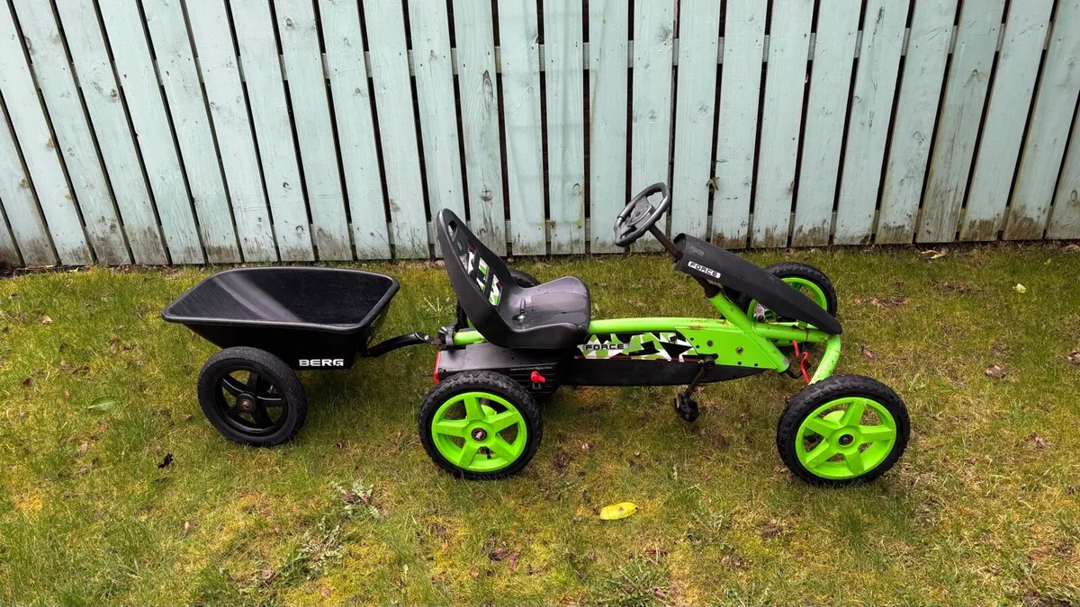 Berg Go kart and trailer - Image 1