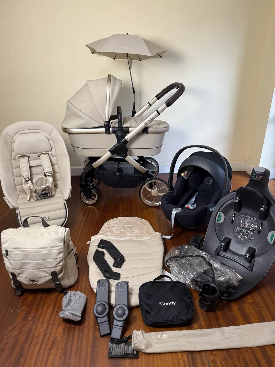 Icandy peach 7 Cybex car seat isofix swivel - Image 1