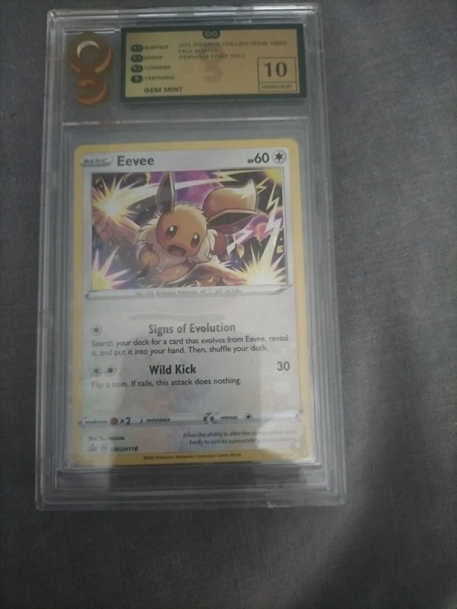 POKEMON MINT SLABS  CARDS SOLD AS JOT LOT - Image 1