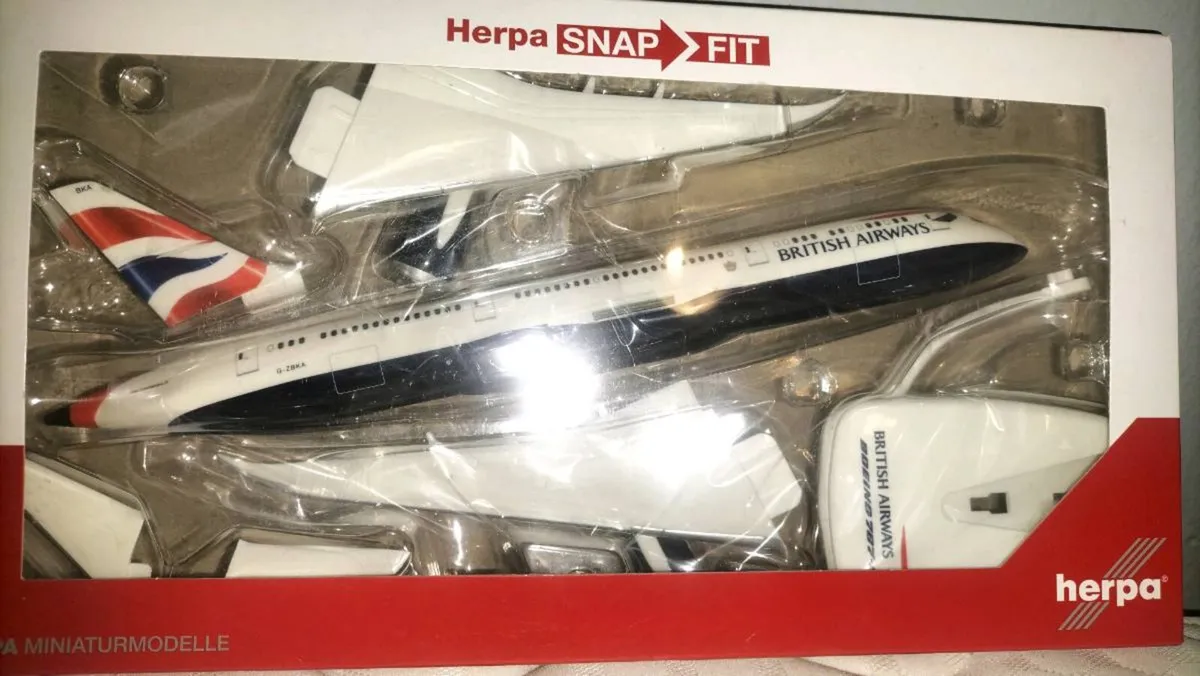 2 HERPA SERPA FIT AIRPLANES DIECAST MODELS - Image 2